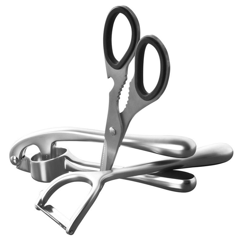 Magefesa - Set 3 Utensilios Prisma Plateado