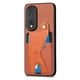 thumbnail image 4 of Funda Resistente para Honor 80 Pro con Tarjetero y Soporte, Diseño Magnético Marrón, 4 of 5