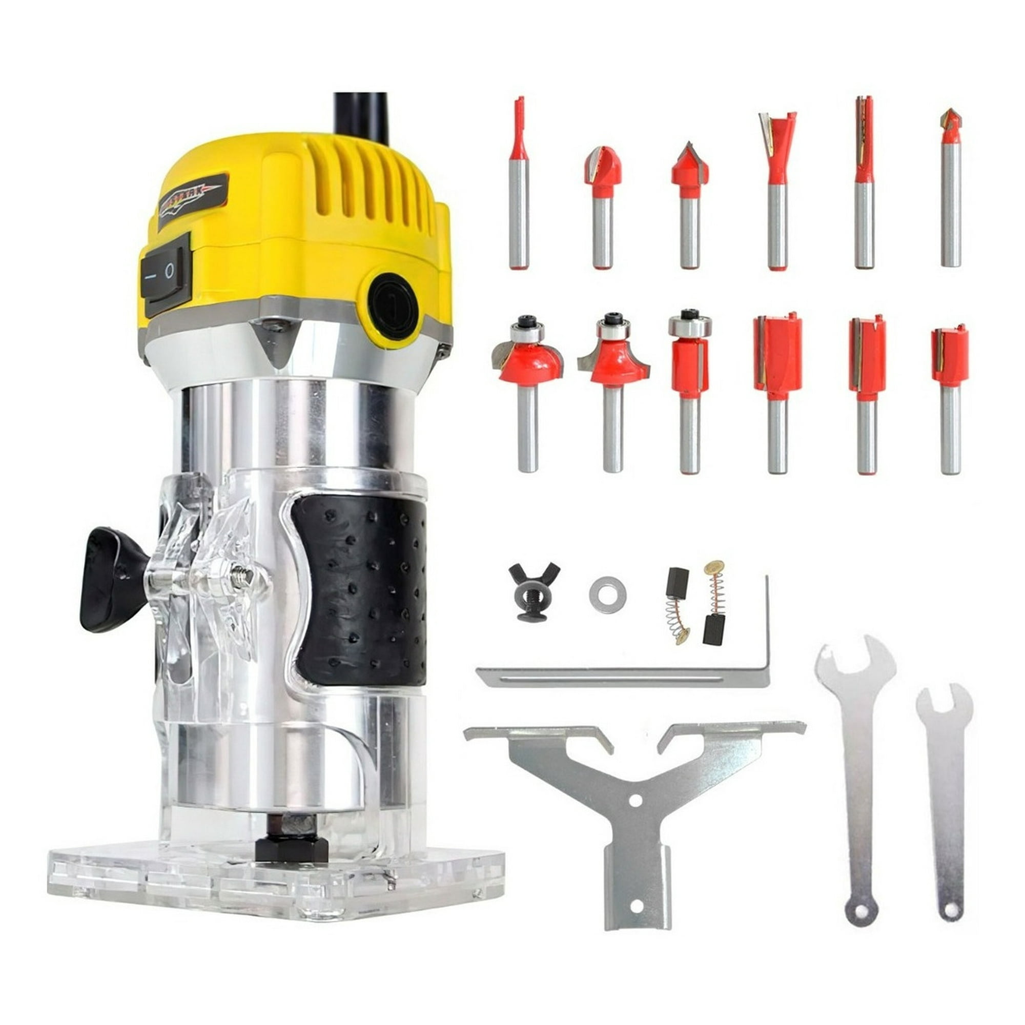 Gutstark - Fresadora De Madera Manual + 12 Fresas