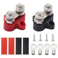 Ioensy - Conexión A Tierra Y Alimentación De Doble Perno Para Coche, Caravana, Barco M8