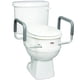 thumbnail image 1 of Asiento de inodoro elevado Carex con brazos para inodoros alargados, 1 of 9