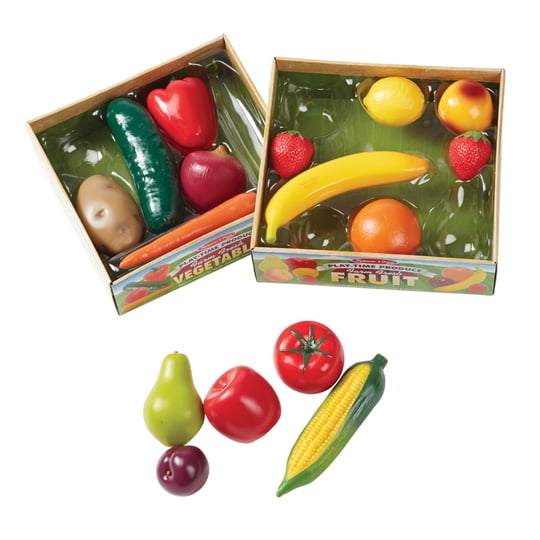 Play Food Melissa & Doug Play-time Producen Frutas (9 Piezas) Y Verduras (7 Piezas)