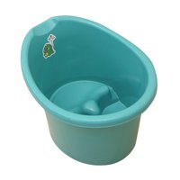 Bothyi - Cubo Para Bañera De Bebé, Cubo Portátil Para Ducha De Bebé Para Bebés De 0 A 3 Años, Recién Nacido, Verde Oscuro