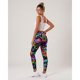 thumbnail image 2 of Sissycos Women's 80s Leggings Neon Artistic Splash Printed Pants, 2 of 3