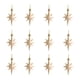 thumbnail image 4 of 12 Piezas De Adornos Navideños Con Forma De Estrella, Decoraciones Navideñas Para Medias Navideñas, Color Champán, 4 of 5