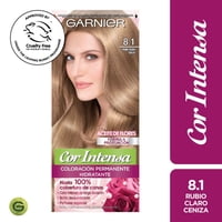 Coloración Cabello 8.1 Rubio Claro Ceniza  Cor Intensa Garnier