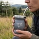 thumbnail image 2 of Vaso matero térmico 240 ml con bombilla acero inoxidable Set de 2 Gris Granito, 2 of 6