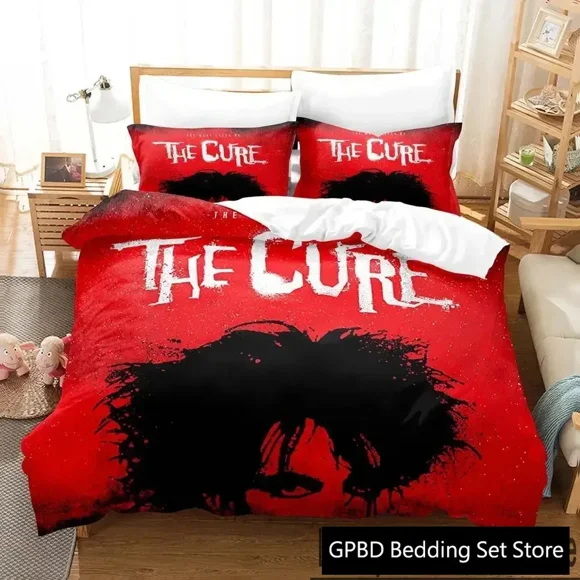 THE CURE Band Bedding Set Duvet Cover Bed Set Quilt Cover Pillowcase Comforter Boys Adult Bedding Set