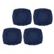 thumbnail image 5 of 4 piezas jacquard poliéster estiramiento boda boda silla asiento cubierta azul oscuro_l, 5 of 5
