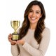 thumbnail image 2 of Trofeo Awards4U Copa Dorada de 19 cm con Placa Grabada, 2 of 9