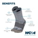 thumbnail image 4 of Calcetines OrthoSleeve WC4 de Compresión Diabética - Pack de 3, 4 of 9