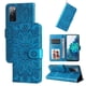 thumbnail image 3 of Funda tipo cartera FOXDOCK para Samsung Galaxy S20 FE , diseño girasol en relieve, cuero PU, cierre magnético, soporte y tarjetero, 3 of 5