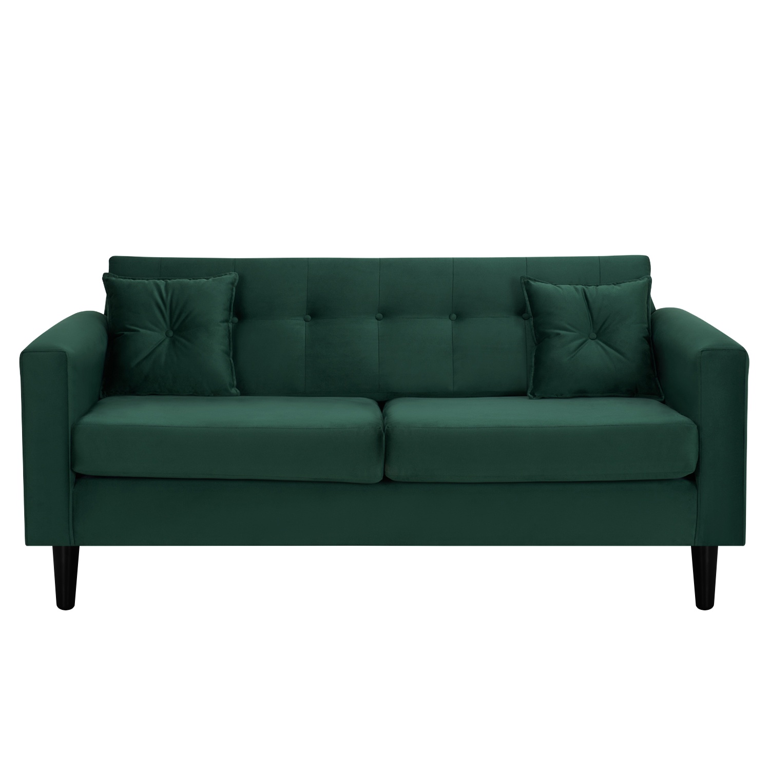 Bodevir - Sofa New Retro 3C Felpa 00 Verde Botella