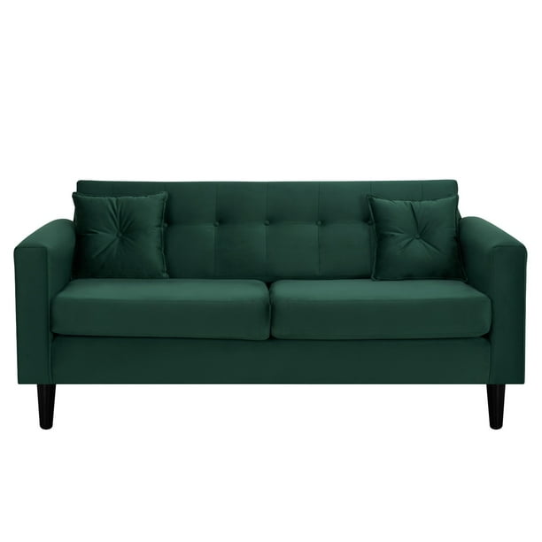 Sofa New Retro 3c Felpa 00 Verde Botella