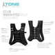thumbnail image 3 of Chaleco pesado Tone Fitness negro de 5,4 kg, 3 of 7
