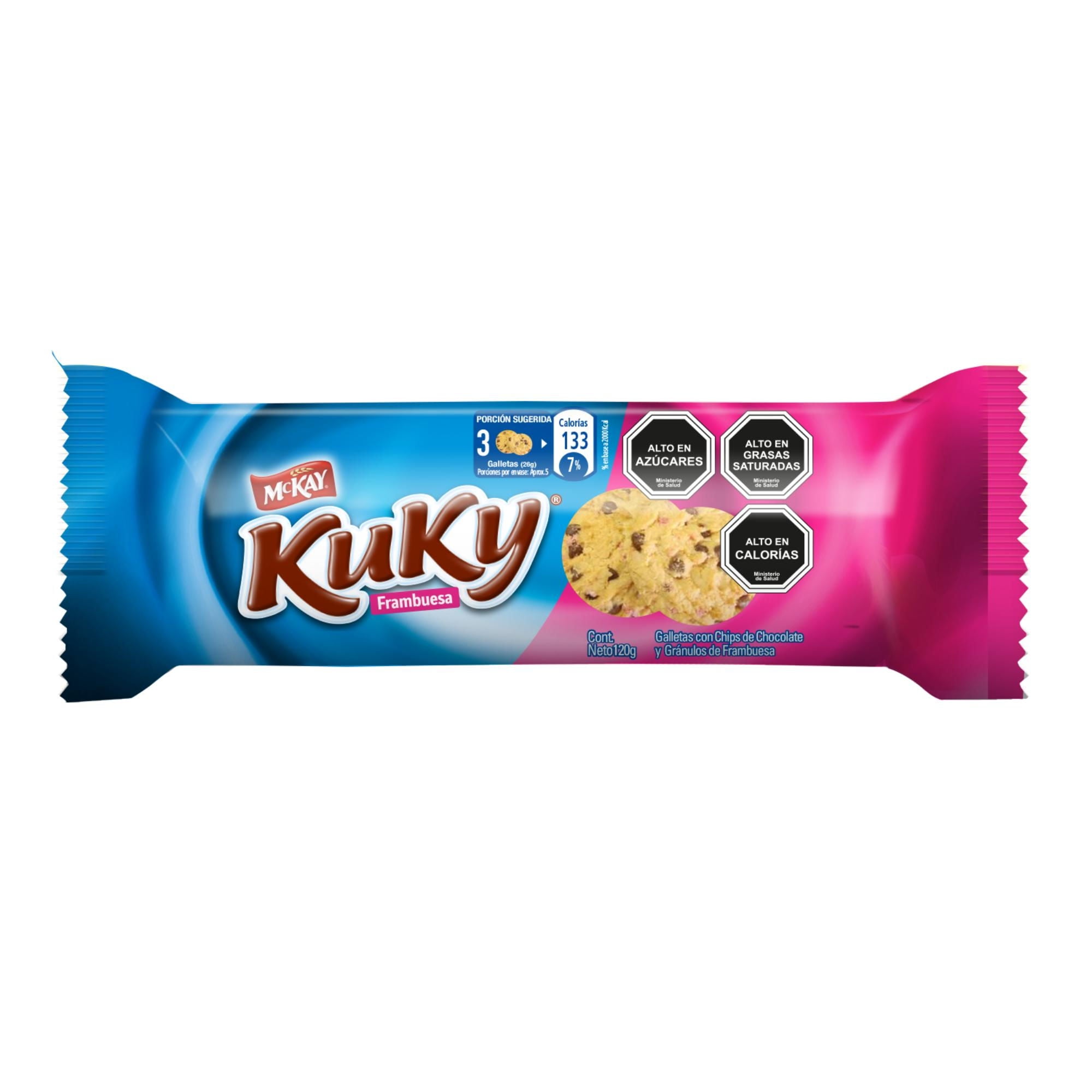 Galleta Kuky Chips De Chocolate Y Frambuesa 120 g McKay