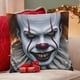 thumbnail image 4 of Payaso Pennywise Fundas de almohada de terciopelo con tema, regalos de funda de almohada, decoración para el hogar, cojín de lanzar, regalo de cumpleaños para fans y parejas.56*56cm., 4 of 6