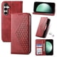thumbnail image 5 of Funda Flip FOXDOCK para Samsung Galaxy S24 FE , Estilo Billetera con Diseño Rombo, Correa de Mano y Soporte, Uso Diario, 5 of 6