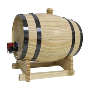 Bothyi - Contenedor De Almacenamiento Vintage De 1 L, 1,5 L O 3 L, Barril De Madera Para Cócteles Y Cervezas, Para Uso Doméstico.