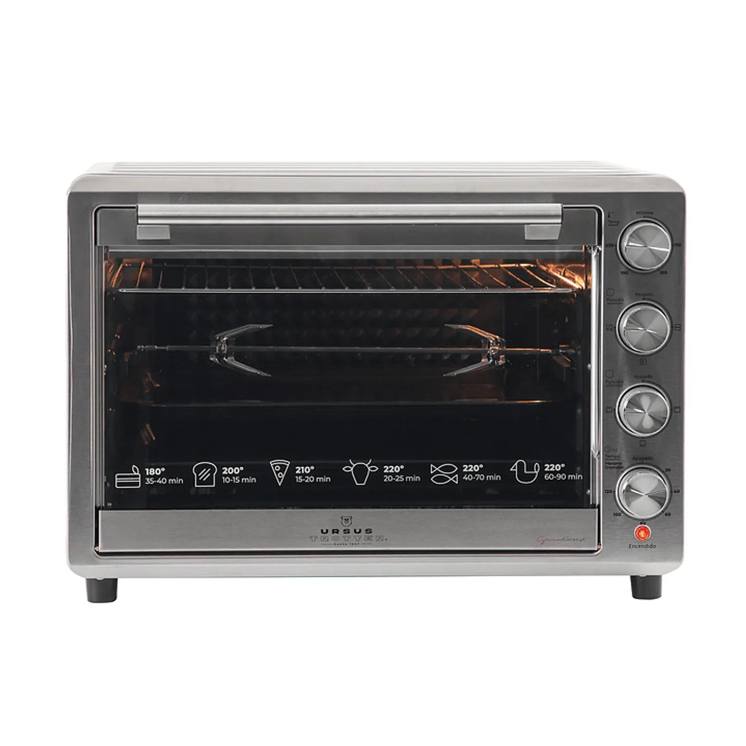 Ursus Trotter - Horno Eléctrico Ut-Backofen Pro-I 80 Litros Plateado