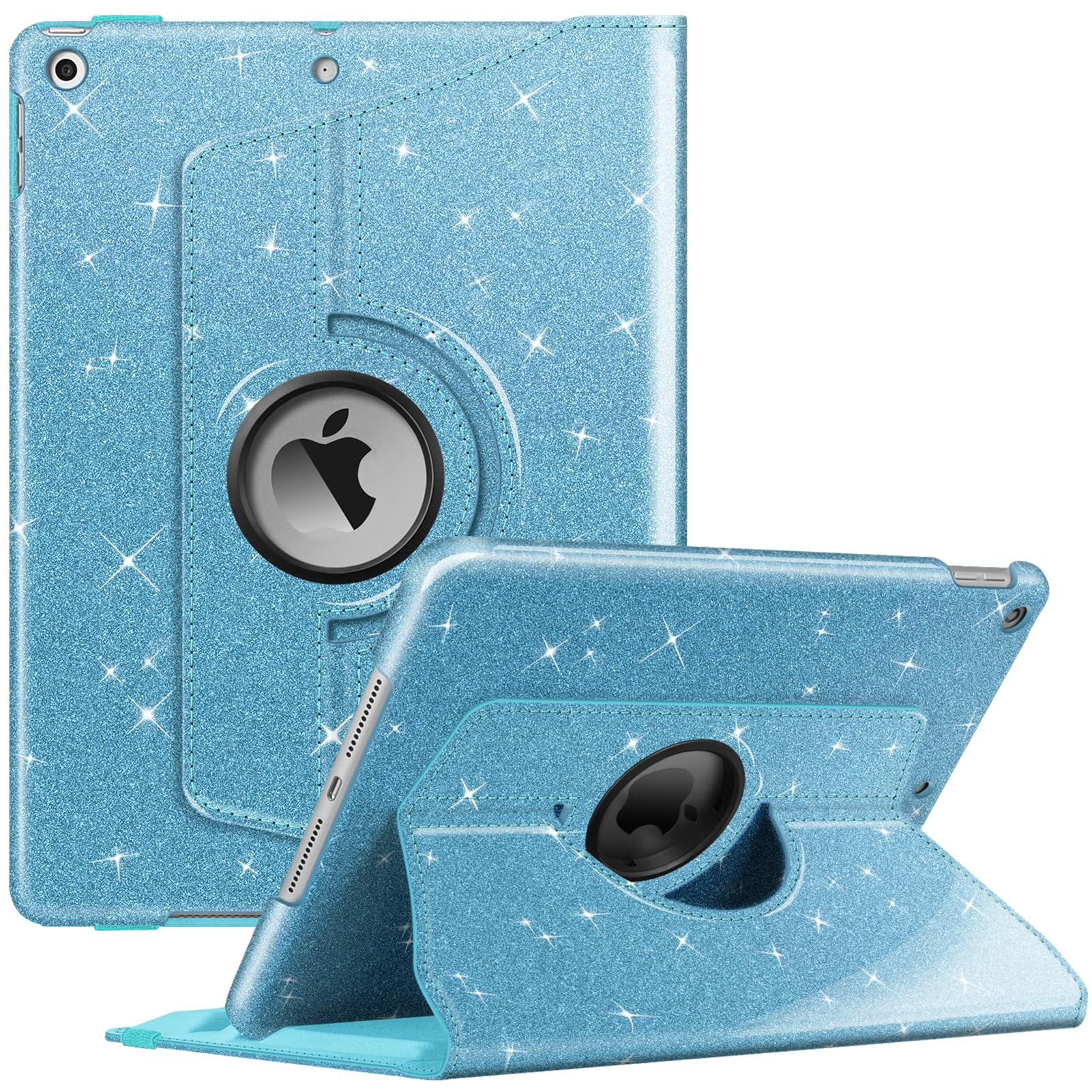 Funda Giratoria Fintie Para Ipad De 9ª, 8ª Y 7ª Generación De 10,2 Pulgadas, Azul