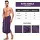 thumbnail image 3 of Juego de toallas de baño Utopia Towels, lujosas, 100 % algodón, 4 piezas, color ciruela, 3 of 9