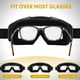 thumbnail image 4 of Gafas de protección Vameeco, paquete de 2, gafas de seguridad, negras y blancas, 4 of 7