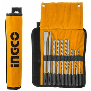 Set De Brocas Y Cinceles Ingco Sds Plus 10 Piezas