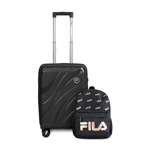 Pack Maleta Cabina S Lola 10Kg + Mochila Urbanix Fila 16Lts Negro-Rose Gold