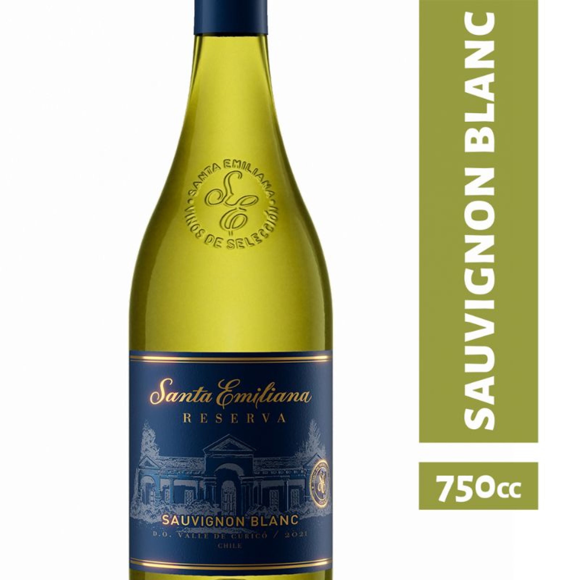 Vino Blanco Reserva Sauvignon Blanc 12.5° Botella 750 cc Emiliana