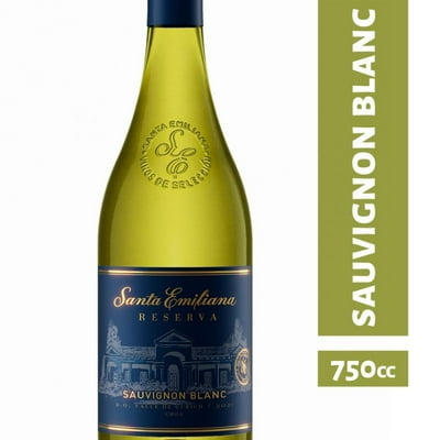 Vino Blanco Reserva Sauvignon Blanc 12.5° Botella 750 Cc Emiliana