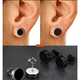 thumbnail image 5 of Par Aros Aretes Unisex Acero Inoxidable Hipoalergénicos Para Hombre Y Mujer Plata, 5 of 7