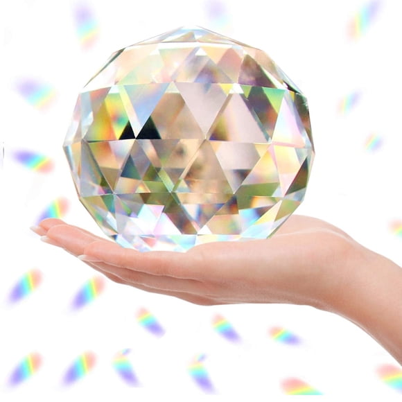 Crystal Ball Prisma Suncatcher Rainbow Maker, 100 mm, transparente