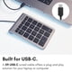 thumbnail image 2 of Teclado numérico Macally UCNUMKEY22 USB tipo C para Mac, 2 of 8