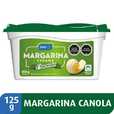 Margarina Vegetal Con Canola 400 G Lider