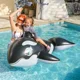 thumbnail image 4 of Piscina inflable Ballena Negra Flotador Infantil con Bomba de Aire 193x119cm, 4 of 5