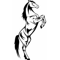 Rienda Libre Graphics - Decomural Rearing Horse Farm Animals Ws-17652