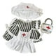 thumbnail image 3 of Ropa De Muñeca De Peluche De 20 Cm, Accesorios De Fotografía Suaves, Ropa De Muñeca, Traje De Enfermera Para Muñeca, Color Gris, 3 of 3