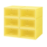 Genérico - Pack 6 Caja Zapatos Organizador Armable Apilable Almacenaje