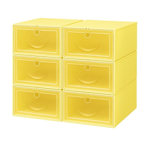 Genérico - Pack 6 Caja Zapatos Organizador Armable Apilable Almacenaje