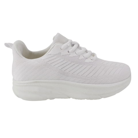 Zapatilla New Walk Mesh Plataforma Blanca