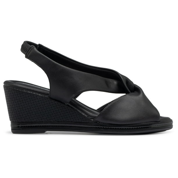 Sandalia Mujer Anabela Alice Negro 749 Piccadilly