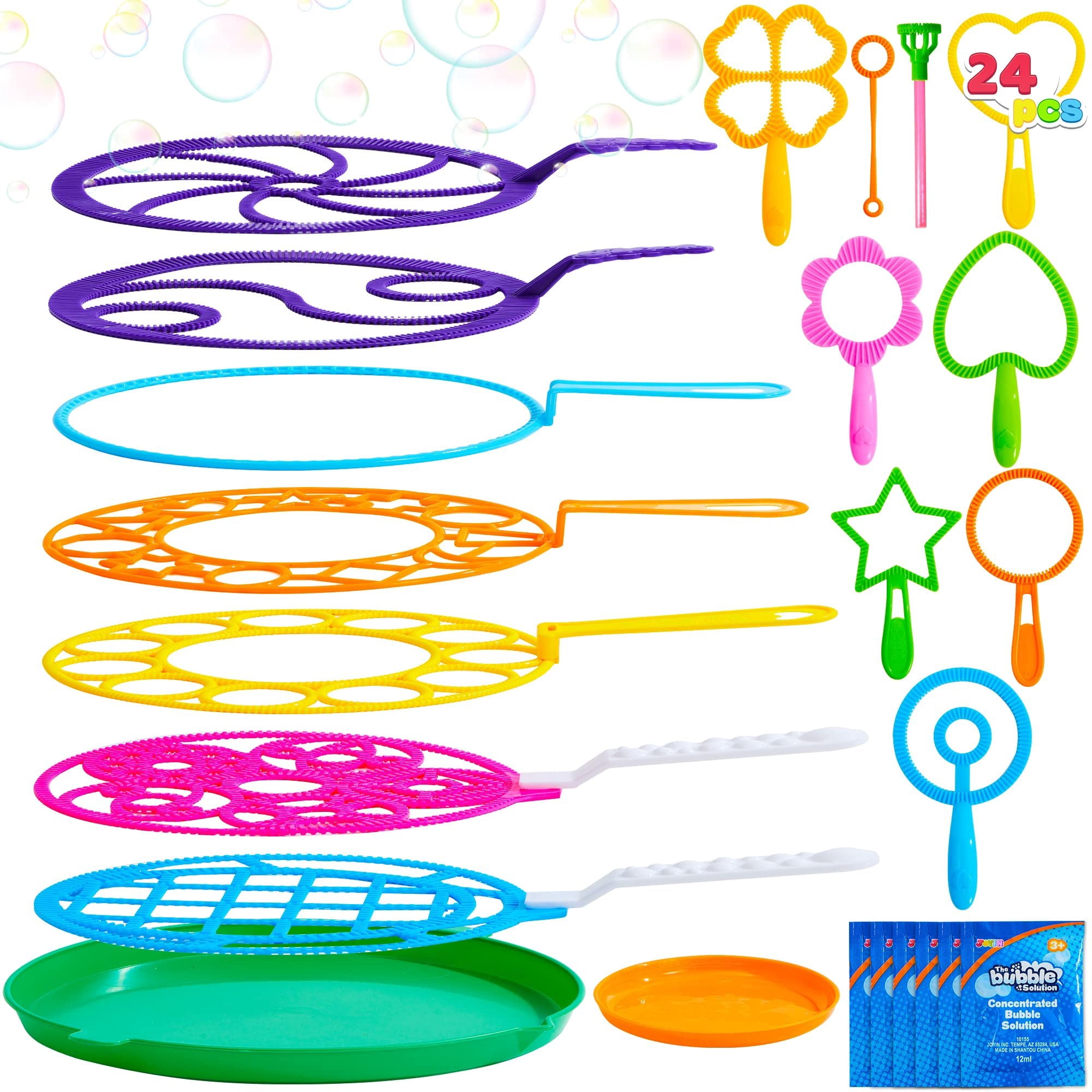 Set De Varitas Para Burbujas Joyin, Paquete Grande De 18 Piezas Para Niños, Verano