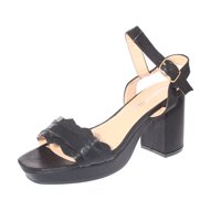 Vía Franca - Sandalia Taco Negro Mia Mia