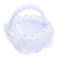 Bothyi - Elegante Cesta De Flores Para Boda Con Asa Para Decoración De Graduación