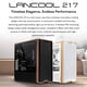 thumbnail image 2 of Funda para ordenador Lian Li LANCOOL 217, madera de nogal, 5 ventiladores, color blanco, 2 of 7