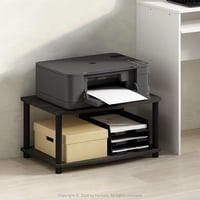 Soporte Para Impresora Furinno Turn-N-Tube De 2 Niveles Con Storage Espresso