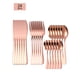thumbnail image 5 of XmhyTop Juego de Cubiertos de Oro rosa 24 Piezas, Acero Inoxidable, Estilo Moderno para Cenas y Eventos, 5 of 5