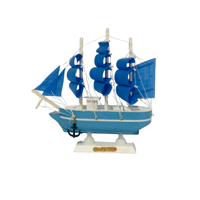 Decostilo - Decoración: Barco Velero De Madera 15Cm