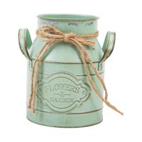 Magideal - Maceta De Jardín, Maceta De Escritorio, Barril De Almacenamiento, Contenedor Multifuncional Para Arreglos Florales, Florero Para Exterior E Interior. Verde